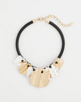 Chico's Women | Crinkle Mixed Metal Bib Necklace MIXED METALS