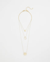 Chico's Women | Gold Triple Pendant Necklace GOLD