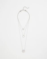 Chico's Women | Silver Triple Pendant Necklace SILVER