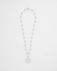 Chico's Women | Heart Twice As Nice Pendant Necklace SILVER