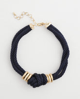 Chico's Women | Navy Knot Rope Necklace NAVY