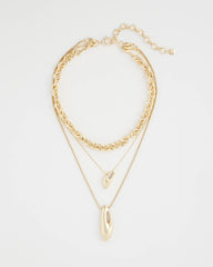 Chico's Women | Convertible Three-Strand Pendant Necklace GOLD