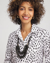 Chico's Women | SYLCA® x Chico's Black Disk Bead Statement Necklace BLACK
