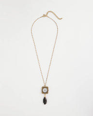 Chico's Women | Clock Pendant Necklace GOLD