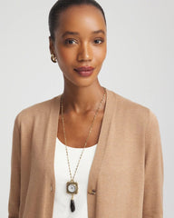 Chico's Women | Clock Pendant Necklace GOLD