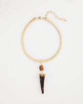 Chico's Women | Tortoise Pendant Collar Necklace GOLD