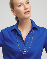 Chico's Women | Double-Strand Sodalite Pendant Necklace BLUE