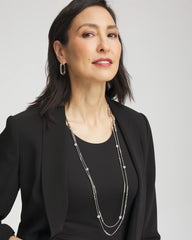 Chico's Women | Hexie Multi-Strand Necklace SILVER