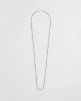 Chico's Women | Silvertone Long Beaded Necklace SILVER