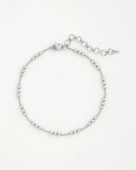 Chico's Women | Silvertone Beaded Necklace SILVER