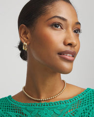 Chico's Women | Golden Beaded Necklace GOLD