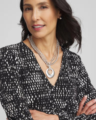 Chico's Women | Silver Tennis Necklace SILVER