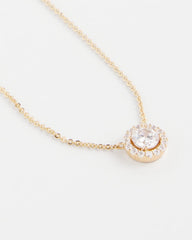 Chico's Women | Gold Tone Drop Stone Necklace GOLD