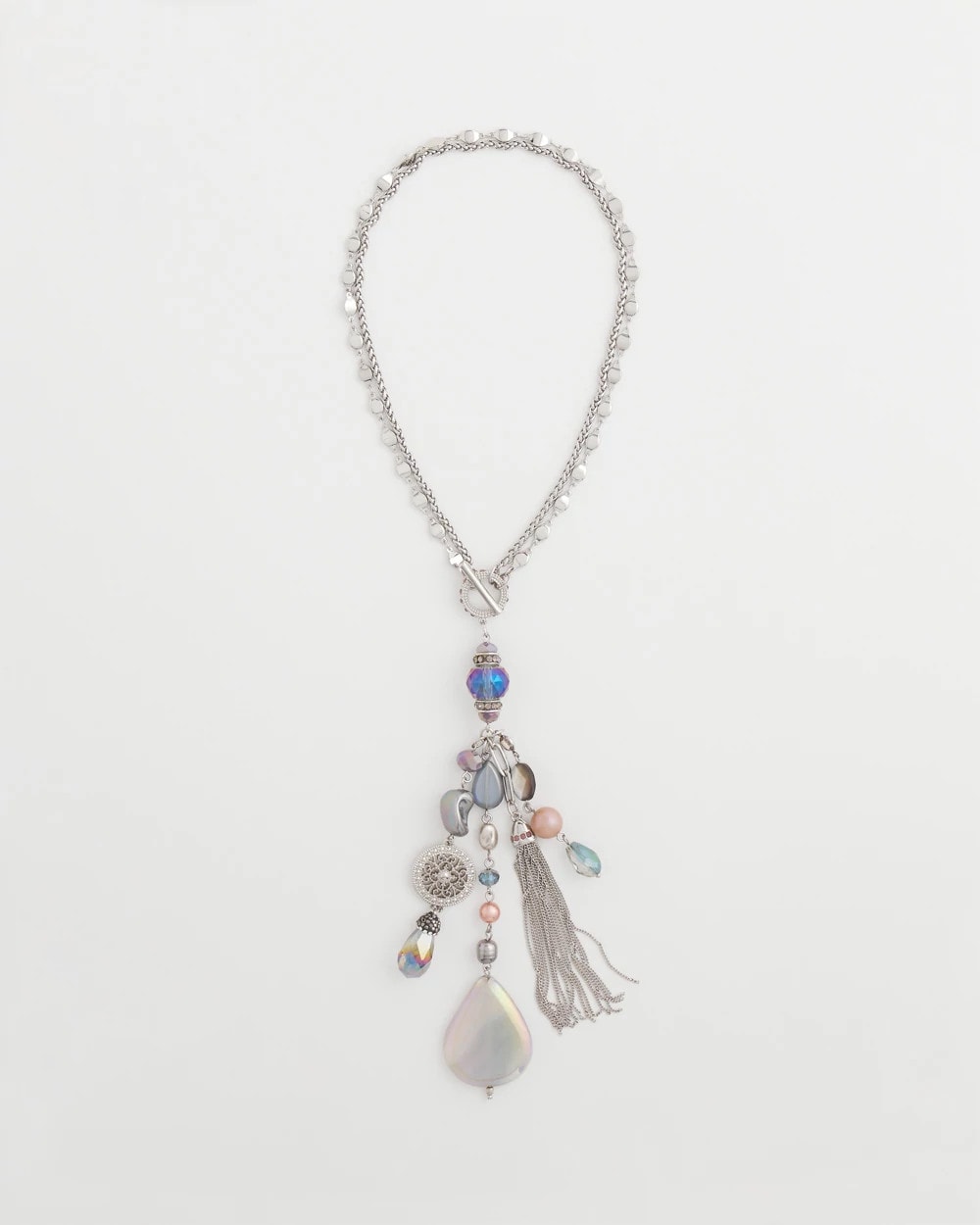 Chico's Women | Stone & Shell Twice As Nice Pendant MULTI
