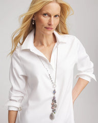 Chico's Women | Stone & Shell Twice As Nice Pendant MULTI