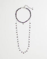Chico's Women | Convertible Purple Long Short Necklace PURPLE