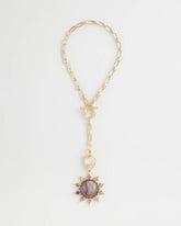 Chico's Women | Purple Resin Sun Pendant Necklace PURPLE