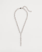 Chico's Women | Bezel Set Silvertone Y-Necklace SILVER