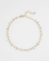 Chico's Women | Bezel Set Short Goldtone Necklace GOLD