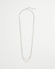 Chico's Women | Mixed Metal Double Strand Necklace MIXED METALS