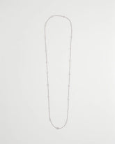 Chico's Women | Fine Crystal Long Chain Necklace SILVER