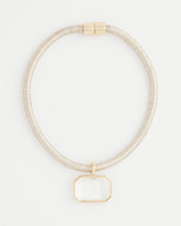 Chico's Women | Goldtone Glass Gem Pendant Cord Necklace GOLD