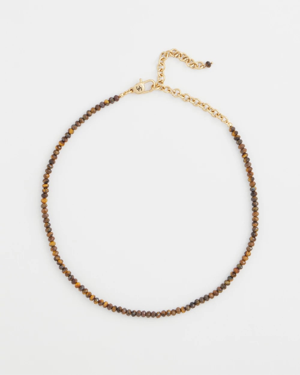 Chico's Women | Genuine Tiger's Eye Stone Necklace NEUTRAL
