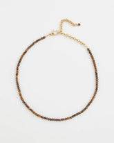 Chico's Women | Genuine Tiger's Eye Stone Necklace NEUTRAL