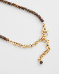 Chico's Women | Genuine Tiger's Eye Stone Necklace NEUTRAL