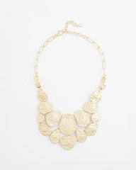 Chico's Women | Molten Goldtone Bib Necklace GOLD