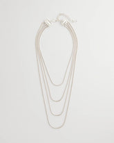Chico's Women | Multi-Layer Snake Chain Necklace SILVER