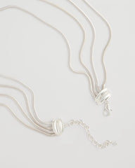 Chico's Women | Multi-Layer Snake Chain Necklace SILVER
