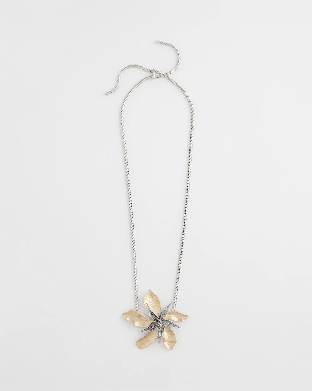 Chico's Women | Chico's Originals Mixed Metal Flower Pendant Necklace MIXED METALS