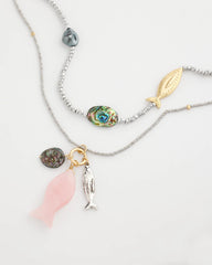Chico's Women | Chico's Originals White Jade Ocean Necklace SILVER