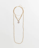 Chico's Women | Convertible Agate Pendant Necklace NEUTRAL