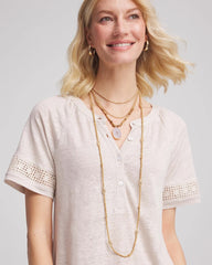 Chico's Women | Convertible Agate Pendant Necklace NEUTRAL