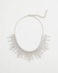 Chico's Women | Chico’s Originals Silver Slice & Gem Bib SILVER