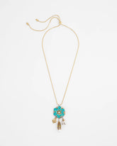 Adjustable Flower Charm Pendant Necklace