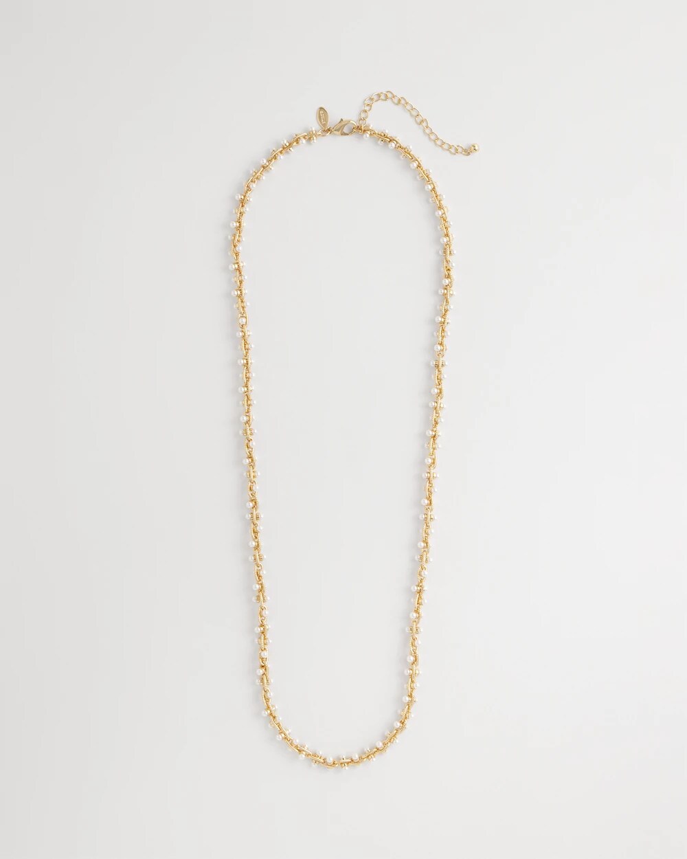 Chico's Women | Faux Pearl Single-Strand Link Chain Necklace PEARL