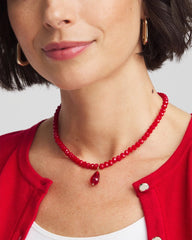 Chico's Women | Convertible Red Necklace RED