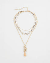 Chico's Women | Convertible Rose Quartz Pendant Necklace PALE PINK