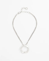 Chico's Women | Short Circle Pendant Necklace SILVER