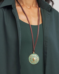 Chico's Women | Sundial Medallion Pendant TURQUOISE