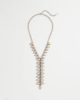 Chico's Women | Vertical Pear Shaped Y-Drop Necklace MIXED METALS