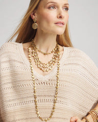 Chico's Women | Goldtone Nugget Collar Necklace GOLD