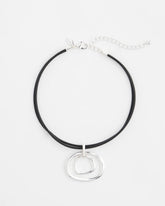 Chico's Women | Silver Tone Rings Pendant Necklace SILVER