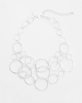 Chico's Women | Short Silvertone Multi-Strand Link Necklace SILVER