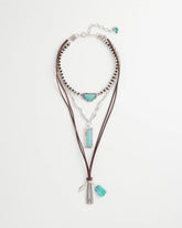 Chico's Women | Convertible Turquoise & Charms Motif Necklace TURQUOISE