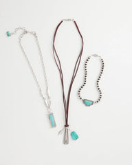 Chico's Women | Convertible Turquoise & Charms Motif Necklace TURQUOISE