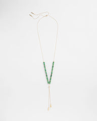 Chico's Women | Convertible Beaded Lariat Y-Necklace GREEN